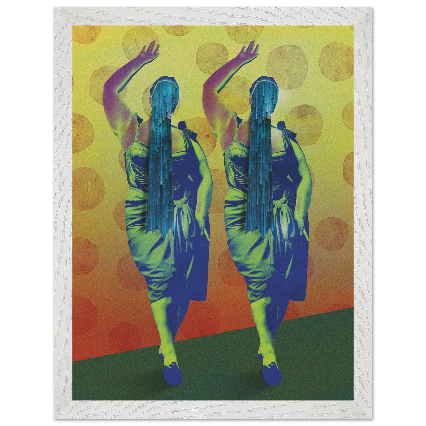 Wall Art Print - Aligned in Silence (30x40, Framed, Frame Color: White)