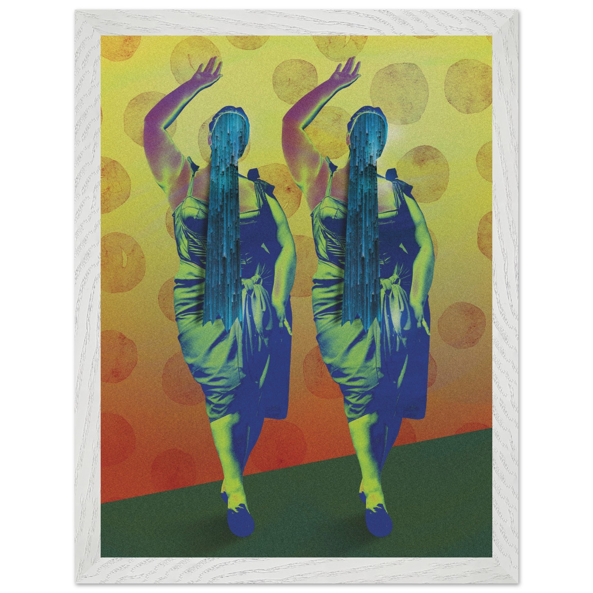 Wall Art Print - Aligned in Silence (30x40, Framed, Frame Color: White)