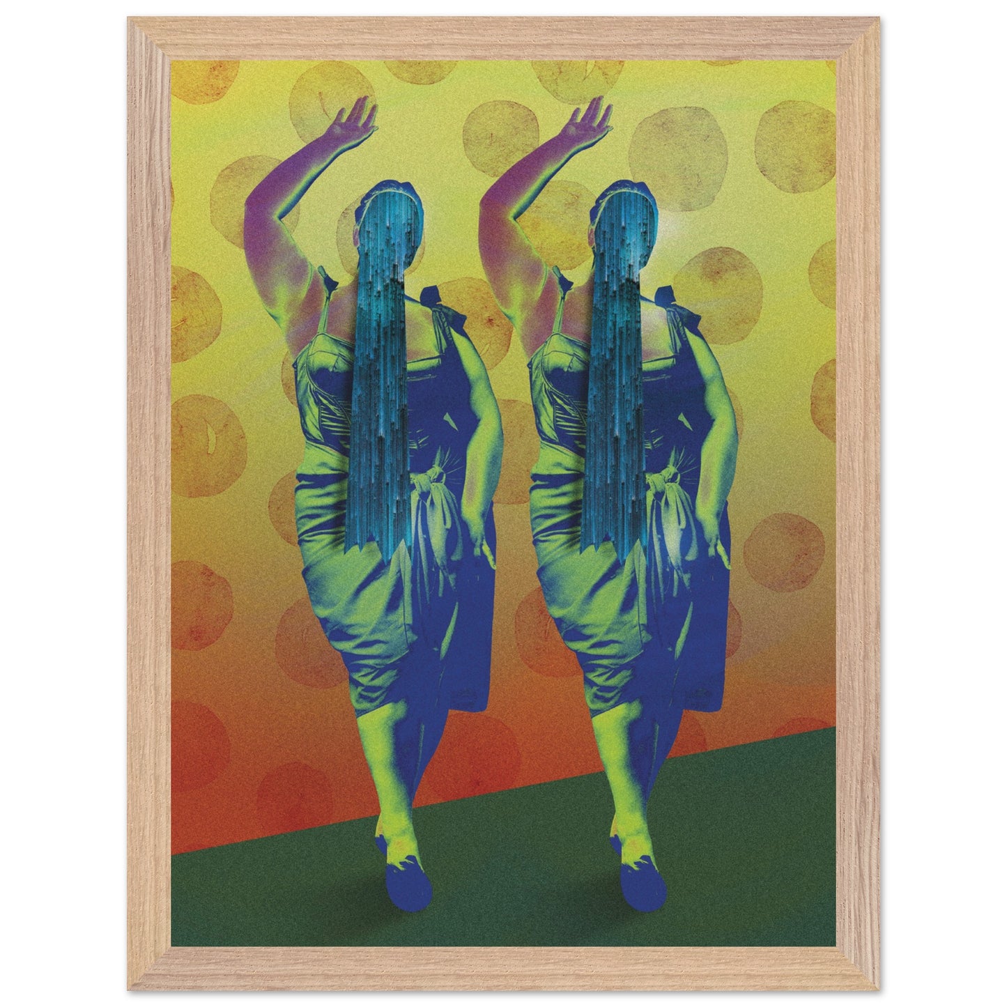 Wall Art Print - Aligned in Silence (30x40, Framed, Frame Color: Wood)