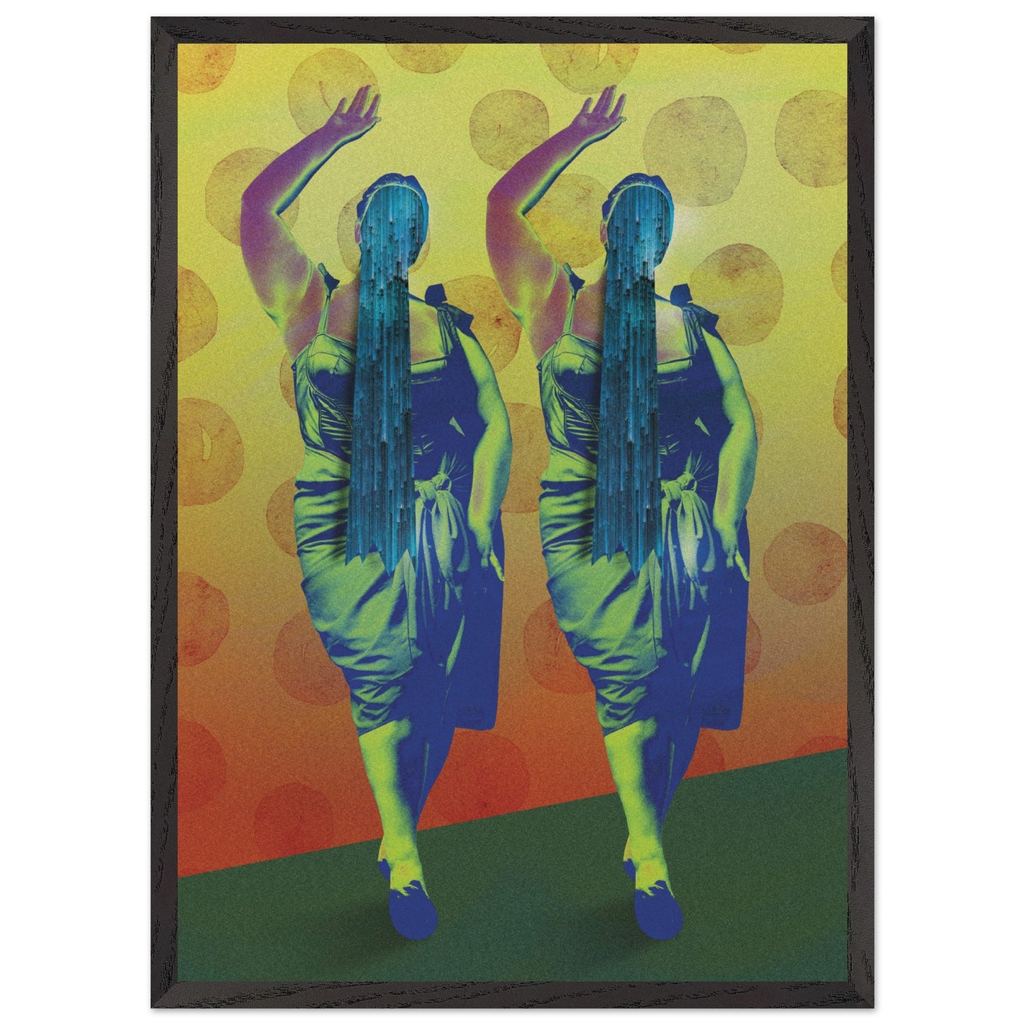 Wall Art Print - Aligned in Silence (50x70, Framed, Frame Color: Black)