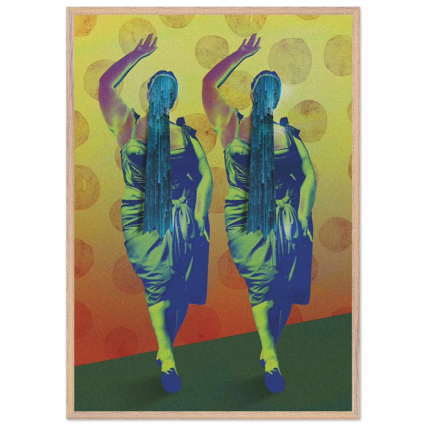 Wall Art Print - Aligned in Silence (70x100 , Framed, Frame Color: Wood)