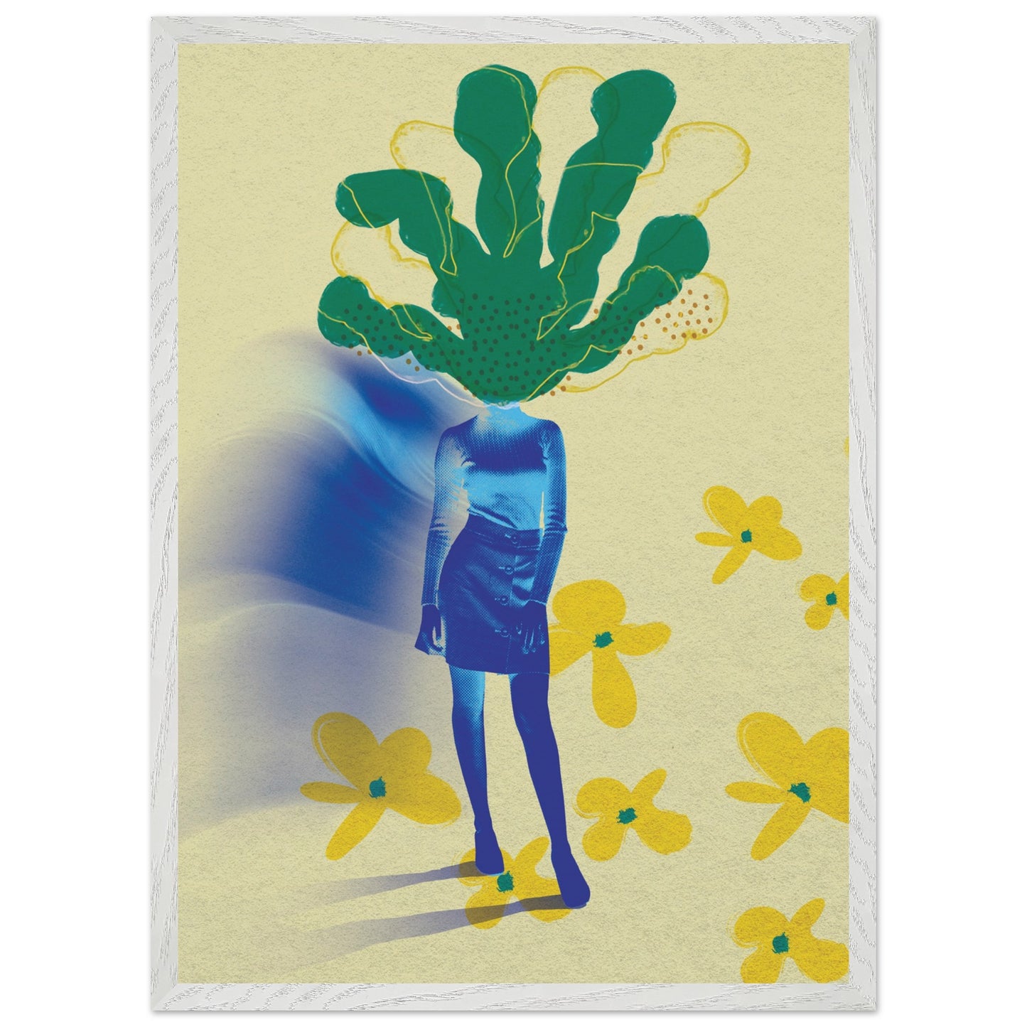 Wall Art Print - Candy Grapes (50x70, Framed, Frame Color: White)