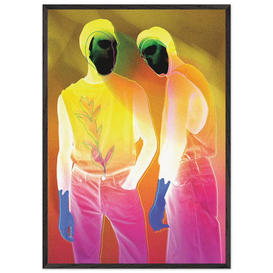 Wall Art Print - Connection (70x100 , Framed, Frame Color: Black)