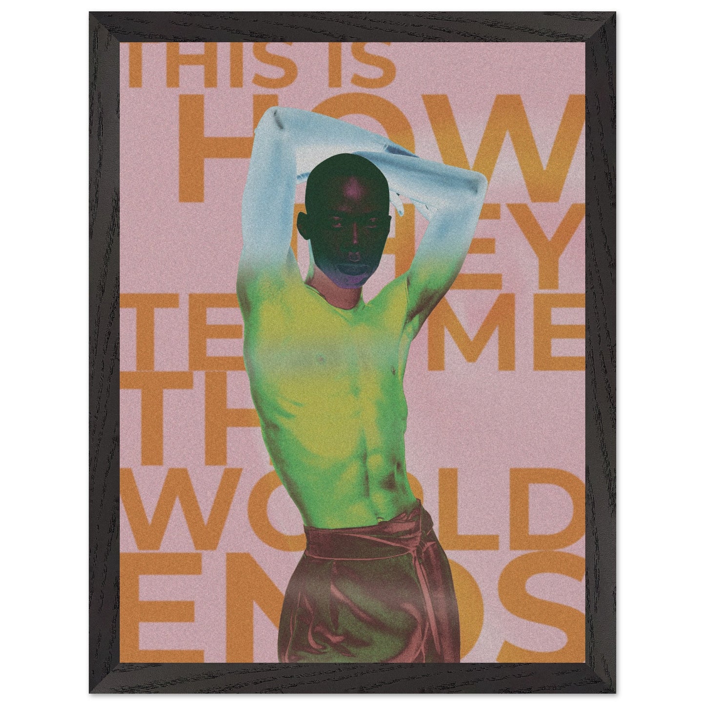 Wall Art Print - How the world Ends (30x40, Framed, Frame Color: Black)