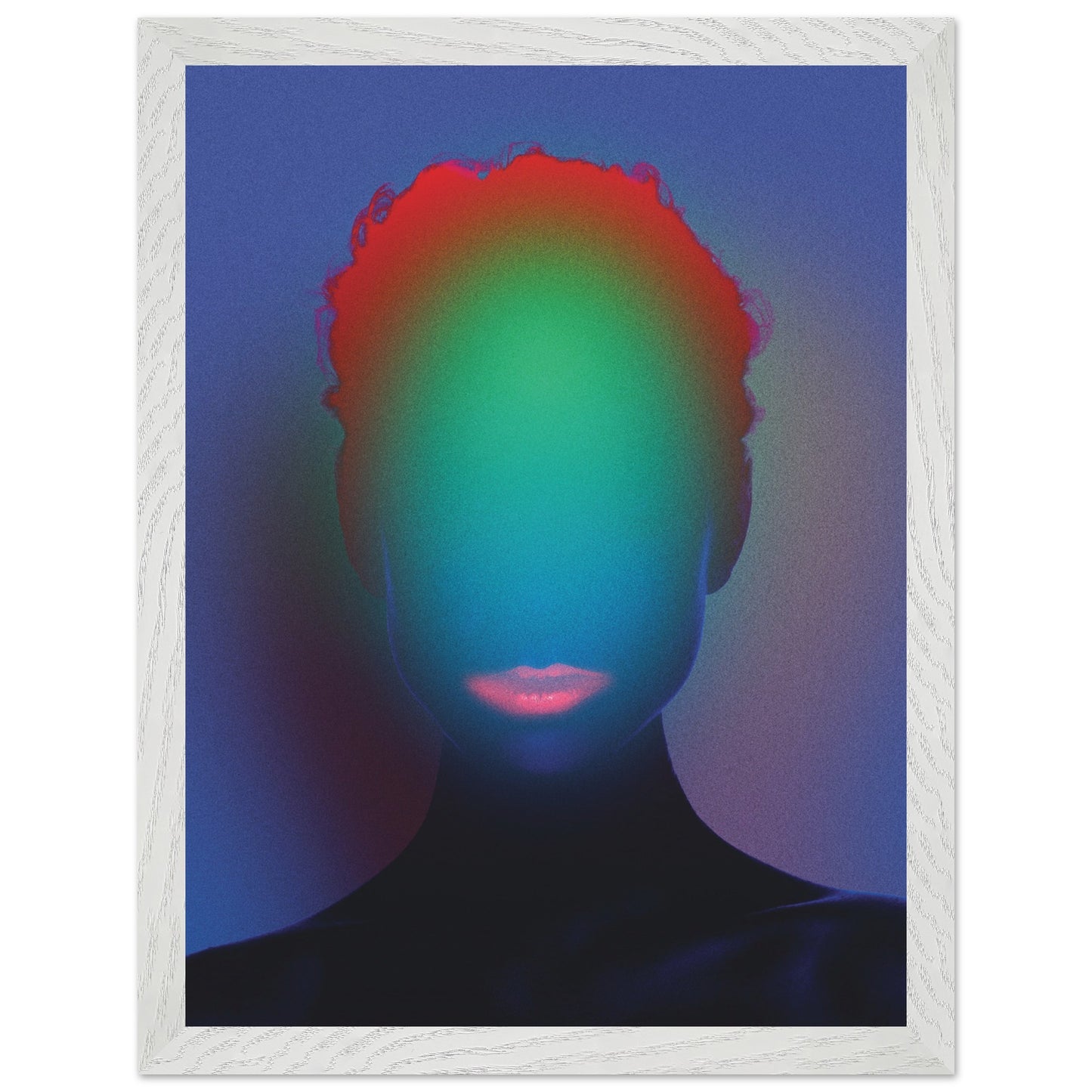 Wall Art Print - Lips (30x40, Framed, Frame Color: White)