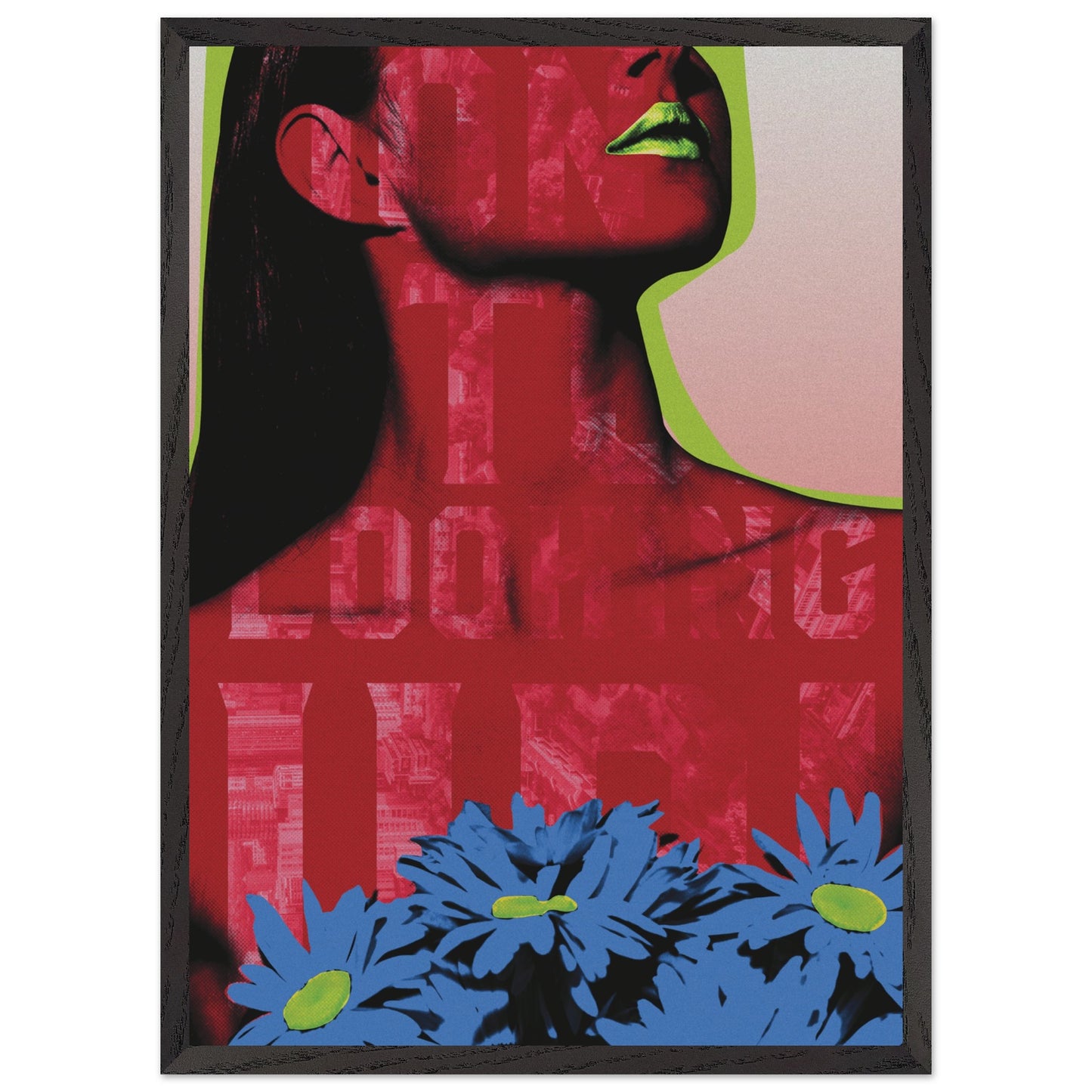 Wall Art Print - Looking Up (50x70, Framed, Frame Color: Black)