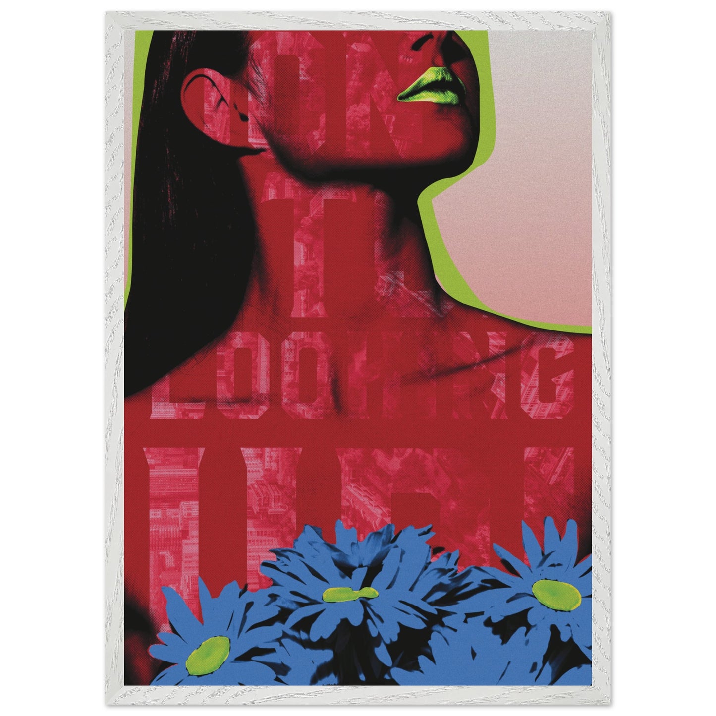 Wall Art Print - Looking Up (50x70, Framed, Frame Color: White)