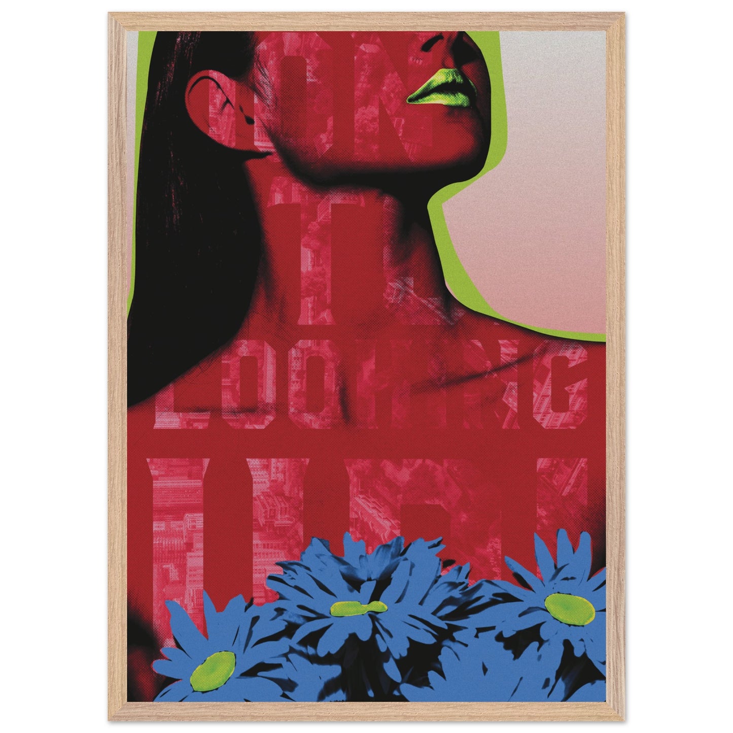 Wall Art Print - Looking Up (50x70, Framed, Frame Color: Wood)