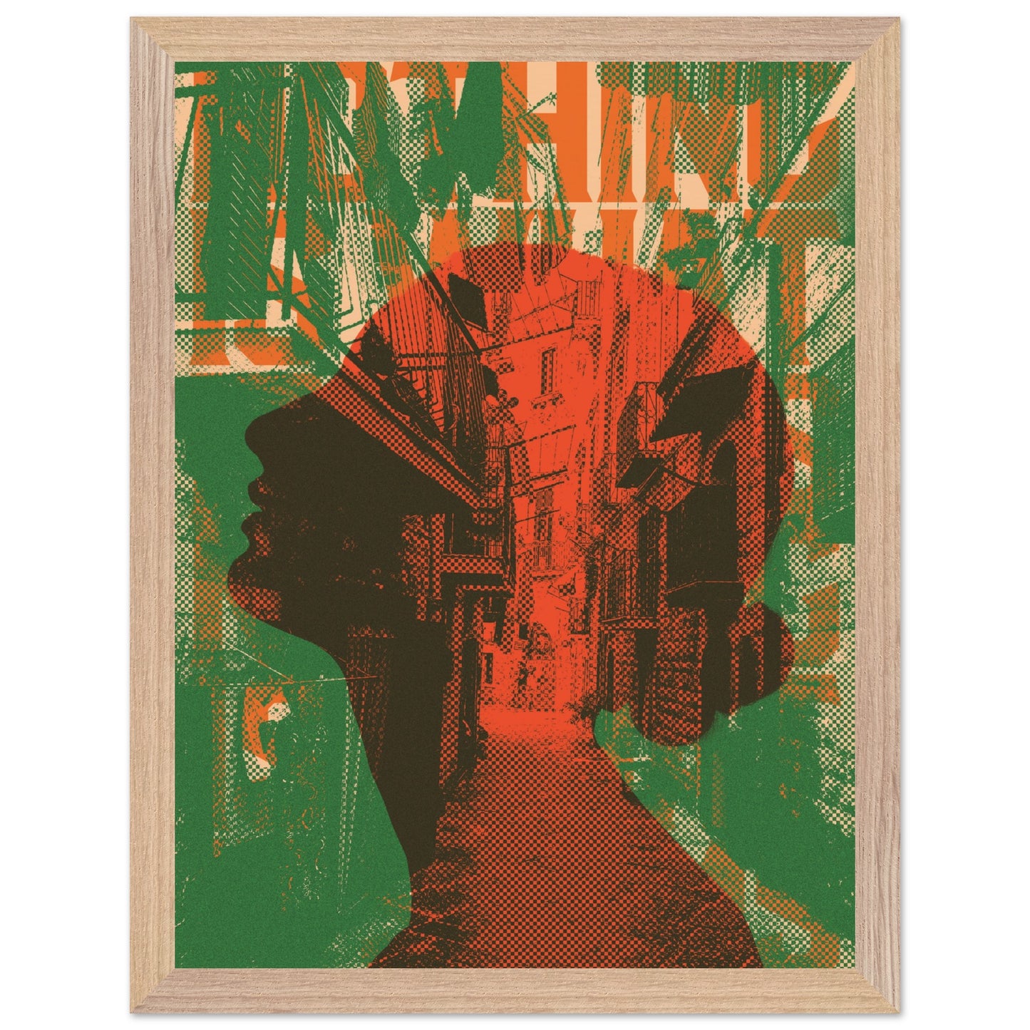 Wall Art Print - Nothing Is What It Seems (30x40, Framed, Frame Color: Wood)