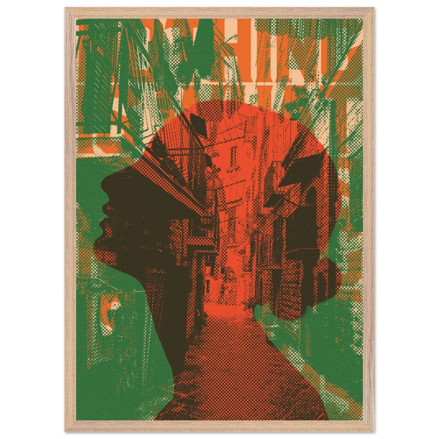 Wall Art Print - Nothing Is What It Seems (50x70, Framed, Frame Color: Wood)