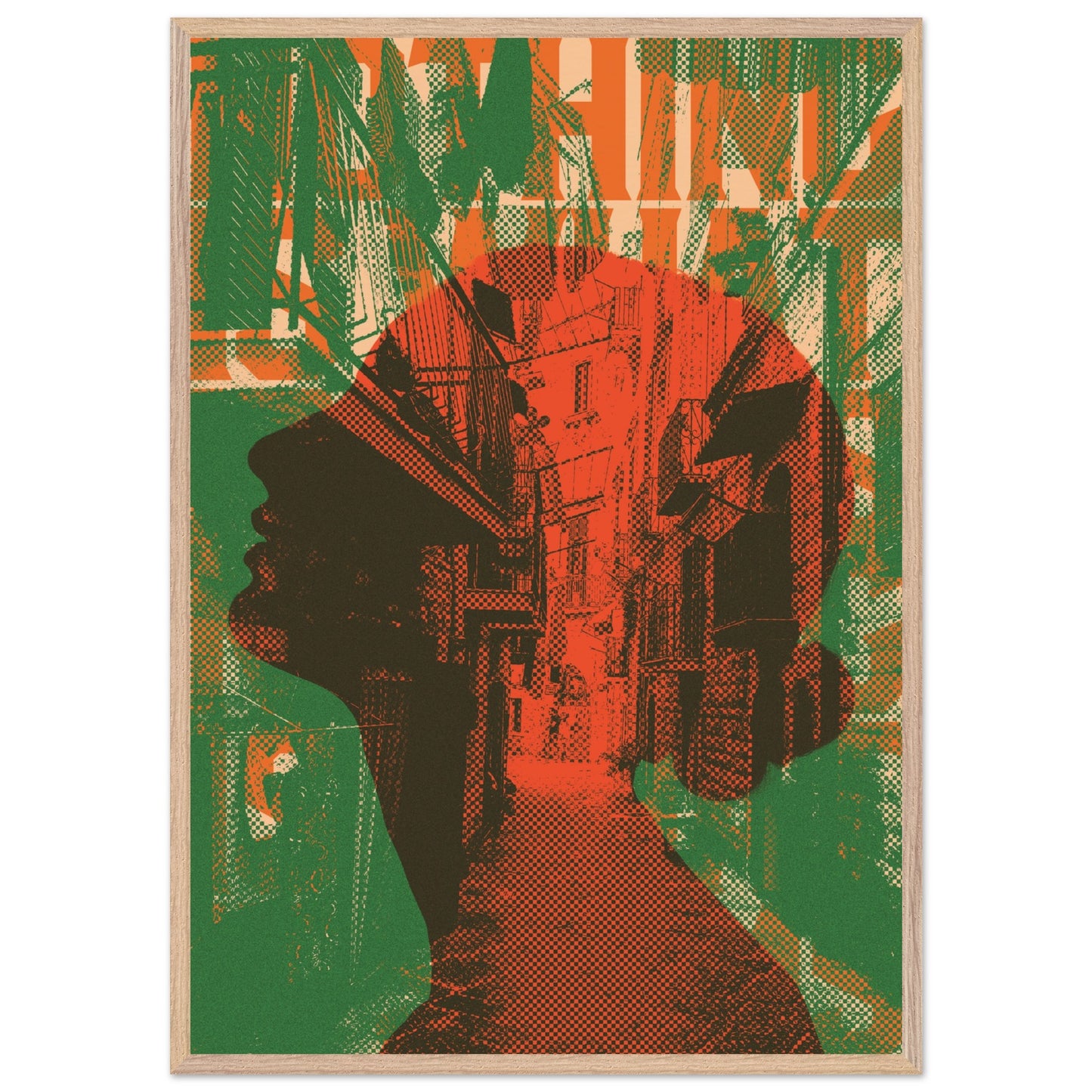 Wall Art Print - Nothing Is What It Seems (70x100 , Framed, Frame Color: Wood)