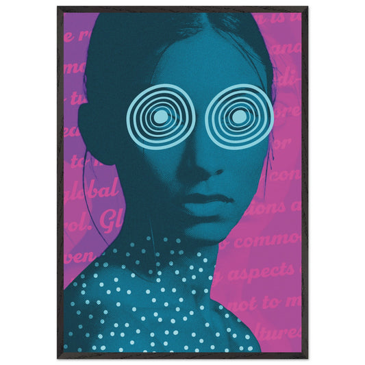 Wall Art Print - Spinning (70x100 , Framed, Frame Color: Black)
