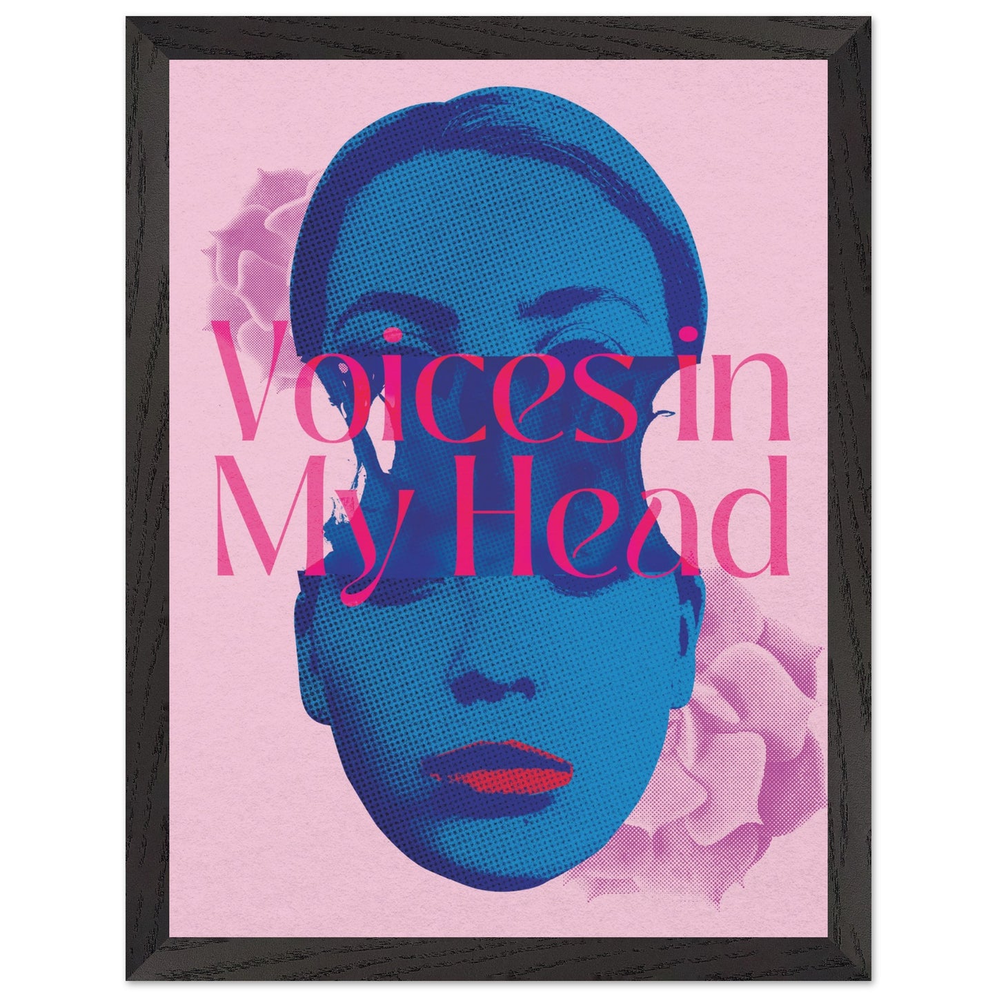 Wall Art Print - Voices In My Head (30x40, Framed, Frame Color: Black)