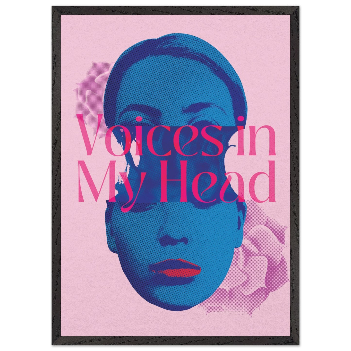 Wall Art Print - Voices In My Head (50x70, Framed, Frame Color: Black)
